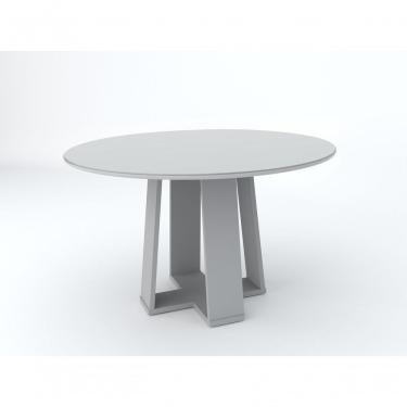 Imagem de Mesa Redonda Isabela 135 X 135cm Vidro Off White
