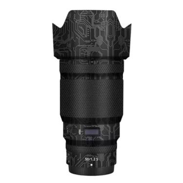 Imagem de Adesivo de lente de câmera para Nikon Z 50 mm F1.2S Película protetora de vinil decalque skin para 50 1.2 (Circuit Titanium)