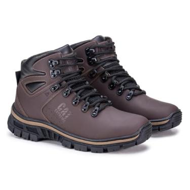 Imagem de Botina EPI de Segurança p/Trabalho c/Biqueira de PVC e CA - Café CAT EXTREMO (Café, BR, Adulto, Numérico, 43)