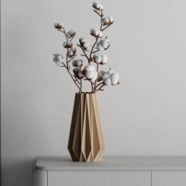 Imagem de Vaso Brisa Decorativo 3D, Design Moderno, Elegante para Flores Secas - Arranjos decoração Sala (Vermelho, 17cm)