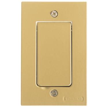 Imagem de Tampa 1 Posto 4x2 Para Piso Tramontina Modular Dourada