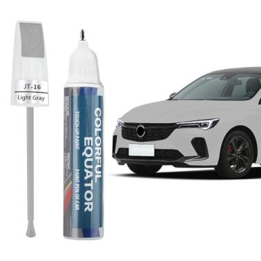 Imagem de Reparo de arranhões de pintura de carro, caneta de retoque de carro, tinta de retoque para carros, acessórios universais para carro caneta de pintura para apagar arranhões de carro (cinza)