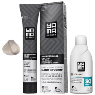 Imagem de Kit Coloração Yama Nano Infusion Profissional 12.11 Louro Extra Claro E Ox Cremosa 30vol 100ml