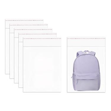 Imagem de Sacos grandes de celofane 18 x 24 100 unidades, sacos transparentes autovedantes para violoncelo, 2 mm, sacos de plástico autoadesivos OPP para embalagem de roupas, calças, revistas, brinquedos,