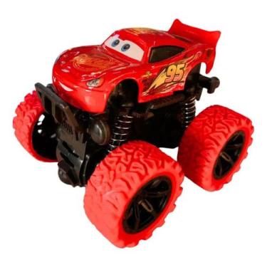 Imagem de Carrinho Relampago Mcqueen De Fricçao Metal Monster Truck - Monster Tr