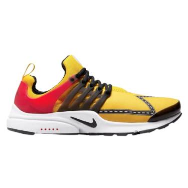 Imagem de Nike Tênis de corrida masculino Air Presto, Velocidade amarela/University Red/Branco/Preto, 11