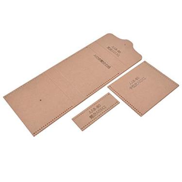 Imagem de KIMISS DIY Couro Artesanal Carteira Curta Portador de Moeda de Moeda de de Papel Acrílico Modelo de Molde de Papel