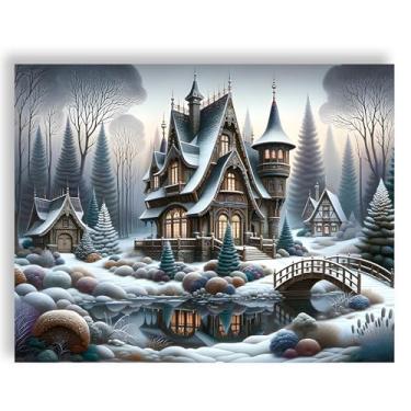 Imagem de Oiuyamn Pintura por número para adultos, kits de pintura a óleo DIY, tela fácil de pintar por números para iniciantes, perfeito para presentes e decoração de casa (40,6 cm x 50,8 cm)