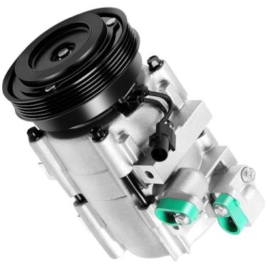 Imagem de ASTOU Compressor de ar condicionado AC A/C com embreagem adequado para 2001-2006 para Hyundai para Santa Fe Compressor de ar condicionado 2,4L com substituição de embreagem CO 10703C