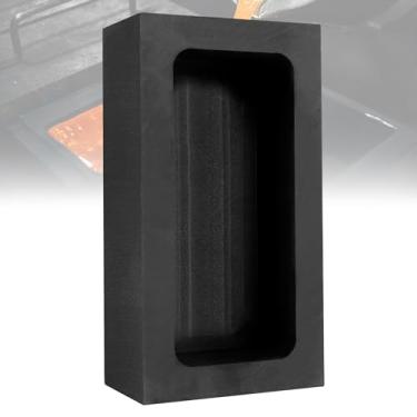 Imagem de GanFindX 1 peça (1 kg Au-56ML) moldes de lingote de grafite puro para fundição de fundição refinação ouro prata metal alumínio cobre latão com caixa de embalagem
