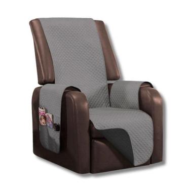 Imagem de Capa Poltrona Impermeável 1 Lugar Dupla Face Viés E Bolsos - Mr Enxova