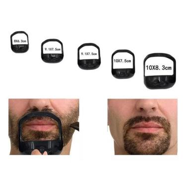 Imagem de Modelador de Cavanhaque 5 Peças para Barba - Snel Home, Branco, único