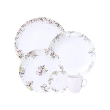 Imagem de Aparelho de Jantar Tramontina Fogli em Porcelana Decorada 20 Peças