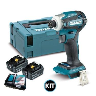 Imagem de Parafusadeira Impacto 1/4 Bateria 18V 2 Baterias 5Ah Bl1850B