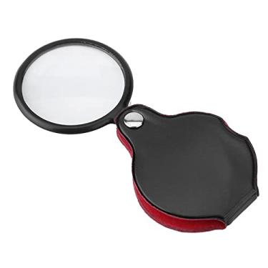 Imagem de Pssopp Mini Lupa Dobrável de Lupa, 8x Loupe de Bolso Com LED, Ideal para Ler Com Pouca Luz, Armazenamento de Bolsas, para Joalheiros, Entusiastas e Cientistas,