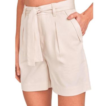 Imagem de Shorts Feminino Lado Avesso Alfaiataria Bege Areia - L126117-Feminino