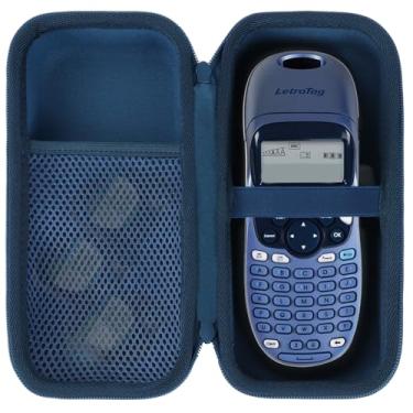 Imagem de Lebakort Estojo de armazenamento compatível com DYMO LetraTag 100H / 100H Plus máquina de etiquetas portátil (capa azul)