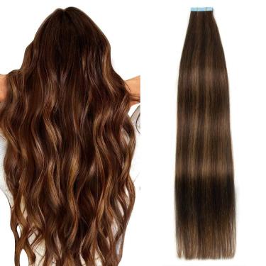 Imagem de Fita adesiva em extensões de cabelo AGMITY 100% Remy Human Hair 50g