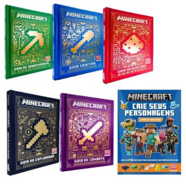 Imagem de Coleção Minecraft - 5 guias + livro de adesivos - Kit de Livros, 3