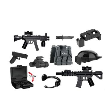 Imagem de Battle Brick Battle Bag Army CIA Special Operations Group Weapons Pack Compatible with Lego® Minifigs