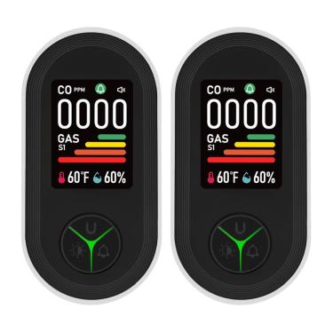 Imagem de Detector de monóxido de carbono e gás natural Lunarlipes PTH-24E
