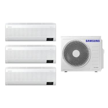 Imagem de Tri-Split Samsung WindFree 28.000 BTUs (Hi Wall 3x9.000) Quente/Frio c