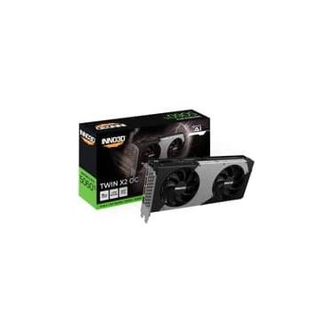 Imagem de Placa de Video Inno3D RTX 5060 Ti Twin X2 OC Geforce Nvidia, 16gb 128bits, DLSS 4 - N506T2-16D7X-191073N