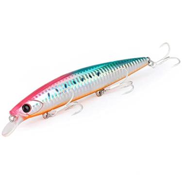 Imagem de ZZTWER Ultra Long Casting 135S Saltwater Sinking Minnow 135 mm 26,4 g Tungaten Isca de pesca de robalo duro