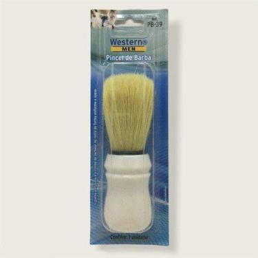 Imagem de Pincel Para Barba Western Men Preto Branco, Branco