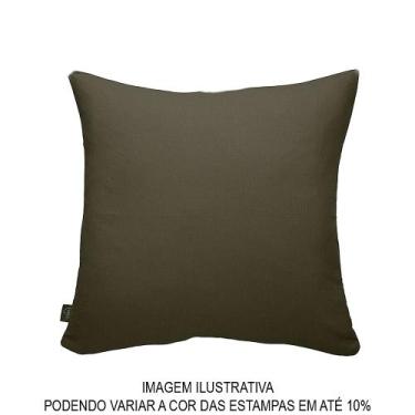 Imagem de Almofada Decorativa LINHO - Capa Santa Helena- Lisa Castor-50 x 50 cm 