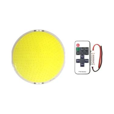 Imagem de Lâmpada De Painel LED Redonda De 108mm 12V DC 50W 6000LM Com Controle 