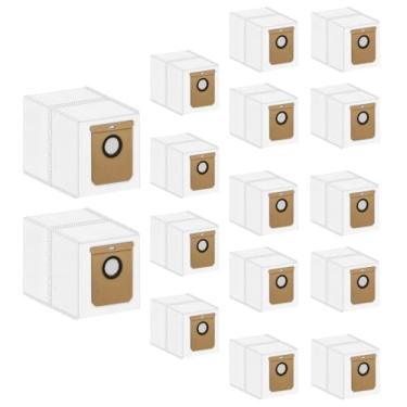 Imagem de Intendvision Pacote com 16 sacos de pó para Eufy L50, L60, L50 SES, L60 SES Robot Vacuums Self-Empty Station, sacos de substituição descartáveis de grande capacidade