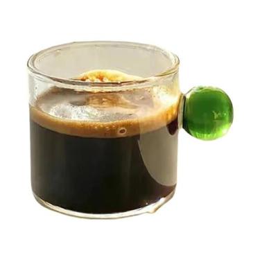 Imagem de Caneca De Vidro Borossilicato Transparente De 4 Oz Com Alça Em Forma D