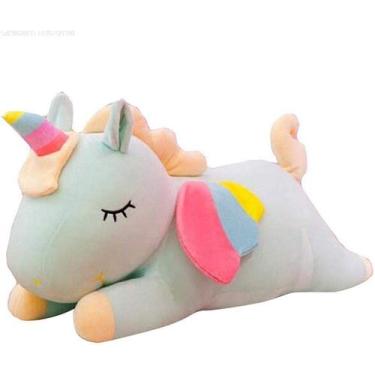 Imagem de Unicórnio macio pelúcia brinquedo bebê travesseiro adormecido boneca a