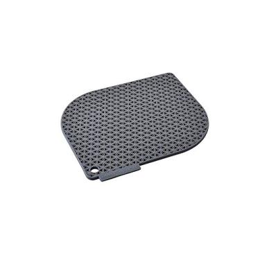 Imagem de Charles Viancin - Suporte de panela de silicone de colmeia – resiste a temperaturas de até 220 °C – sem BPA, plástico e silicone de grau alimentício – pode ser lavado na lava-louças – cinza metálico