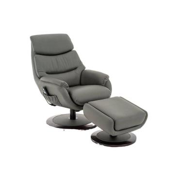 Imagem de Poltrona Massageadora com Apoio para Pés Montana Cinza