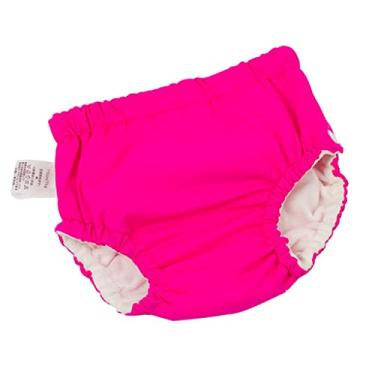 Imagem de simhoa Fraldas de Natação para Bebês Fraldas Laváveis Absorventes Reutilizáveis, Rosa vermelha (for5-10KG)