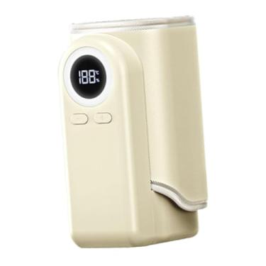 Imagem de Kokiya Aquecedor de mamadeiras portátil com visor digital para uso em casa e viagens, Bege