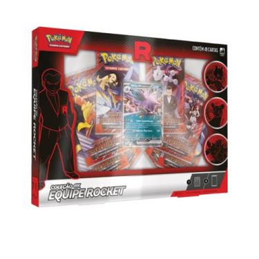 Imagem de Box Pokémon Coleção Ex Equipe Rocket Jogo Cartas Copag Ptbr Box Equipe