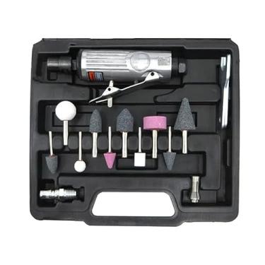 Imagem de Máquina de polimento pneumática 1/10.2 cm Kit profissional de moagem de matriz a ar ferramenta de polimento e gravação Ferramenta pneumática (conjunto de 16 peças)
