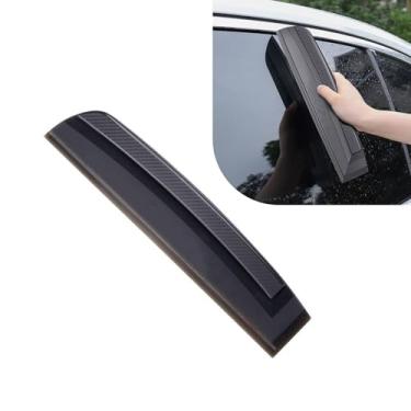 Imagem de MOXRUQ Rodo de janela de carro, raspador de água de silicone de 30 cm para limpeza de vidros, limpador de água de vidro de uma peça profissional, universal para banheiro de vidro de janela de carro