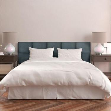 Imagem de Cabeceira de cama casal,Kit 10 Peças Cabeceira Modular Estofada 40x30cm Cada Peça(Cinza,QUEEN SIMPLES - 8 PLACAS)