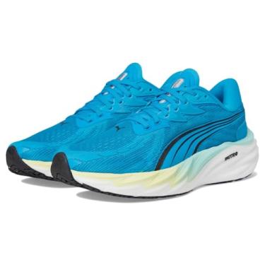 Imagem de PUMA Tênis de corrida masculino Velocity Nitro, Speed Blue/Gold Moon, 39
