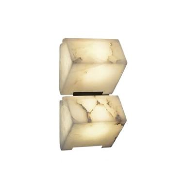 Imagem de Luminária de parede decorativa retrô em mármore para sala estar, corredor, entrada, quarto para corredor, hall de entrada