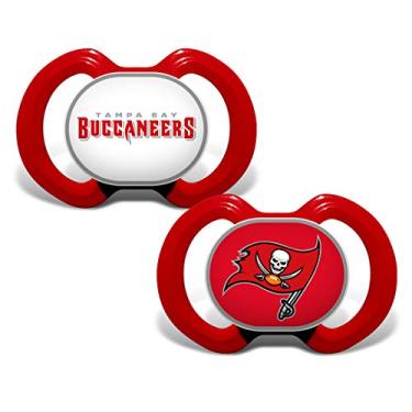 Imagem de Baby Fanatic NFL Tampa Bay Buccaneers, pacote com 2 chupetas, tamanho único, cor da equipe