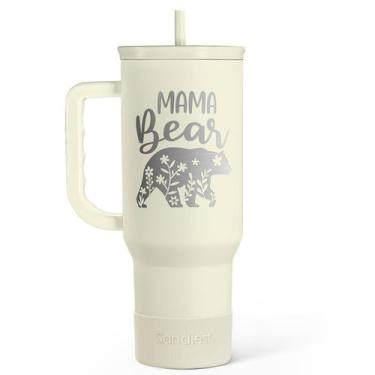 Imagem de Vaso Térmico SANDJEST Mama Bear con Asa de Acero Inoxidable de 40oz