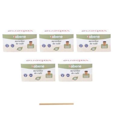 Imagem de Mexedor de café chá chimarrão vabene 11 cm com 500 kit 5