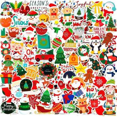 Imagem de Adesivos de Natal KASANYER, 200 unidades para artesanato, scrapbooking