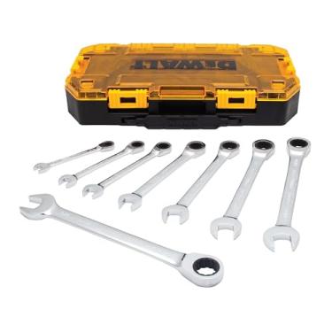Imagem de DEWALT Tough Box Conjunto de chaves de catraca SAE 8 peças