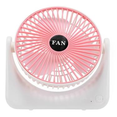 Imagem de Ventilador Portátil Retrátil 180° Silencioso de Mesa com 3 Velocidades – Uso Exclusivo na Tomada USB(Ventilador Portátil Rosa)